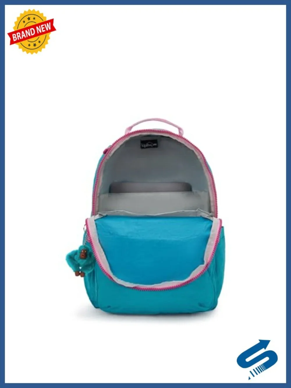 Roomy Laptop Backpack with Padded Shoulder Straps, Built-In Protective Sleeve,